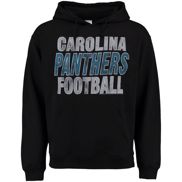 Men Carolina Panthers Junk Food Kickoff Pullover Hoodie Black->carolina panthers->NFL Jersey